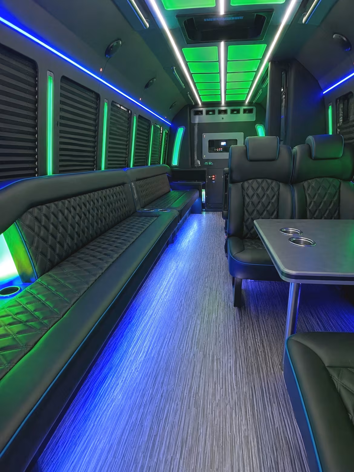 15 Passenger Party Bus Inside