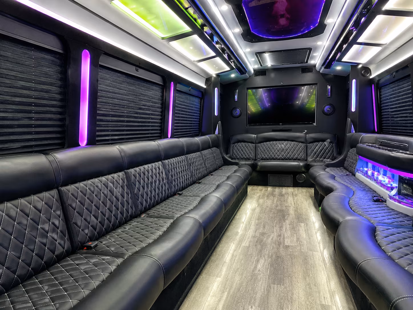 25 Passenger Party Bus Inside