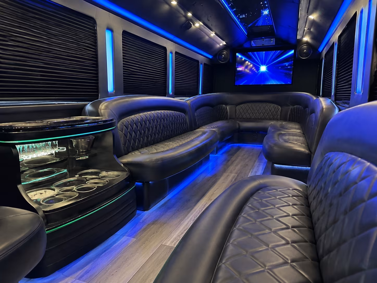 Hillsboro Bachelor & Bachelorette Transportation party bus exterior