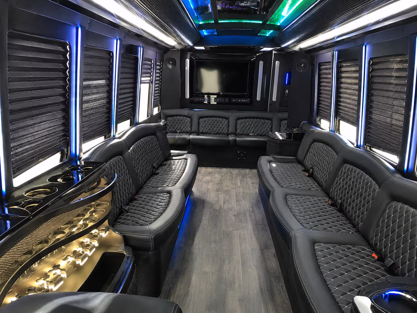 Hillsboro Birthday, Sweet 16, & Quinceañera Transportation party bus exterior