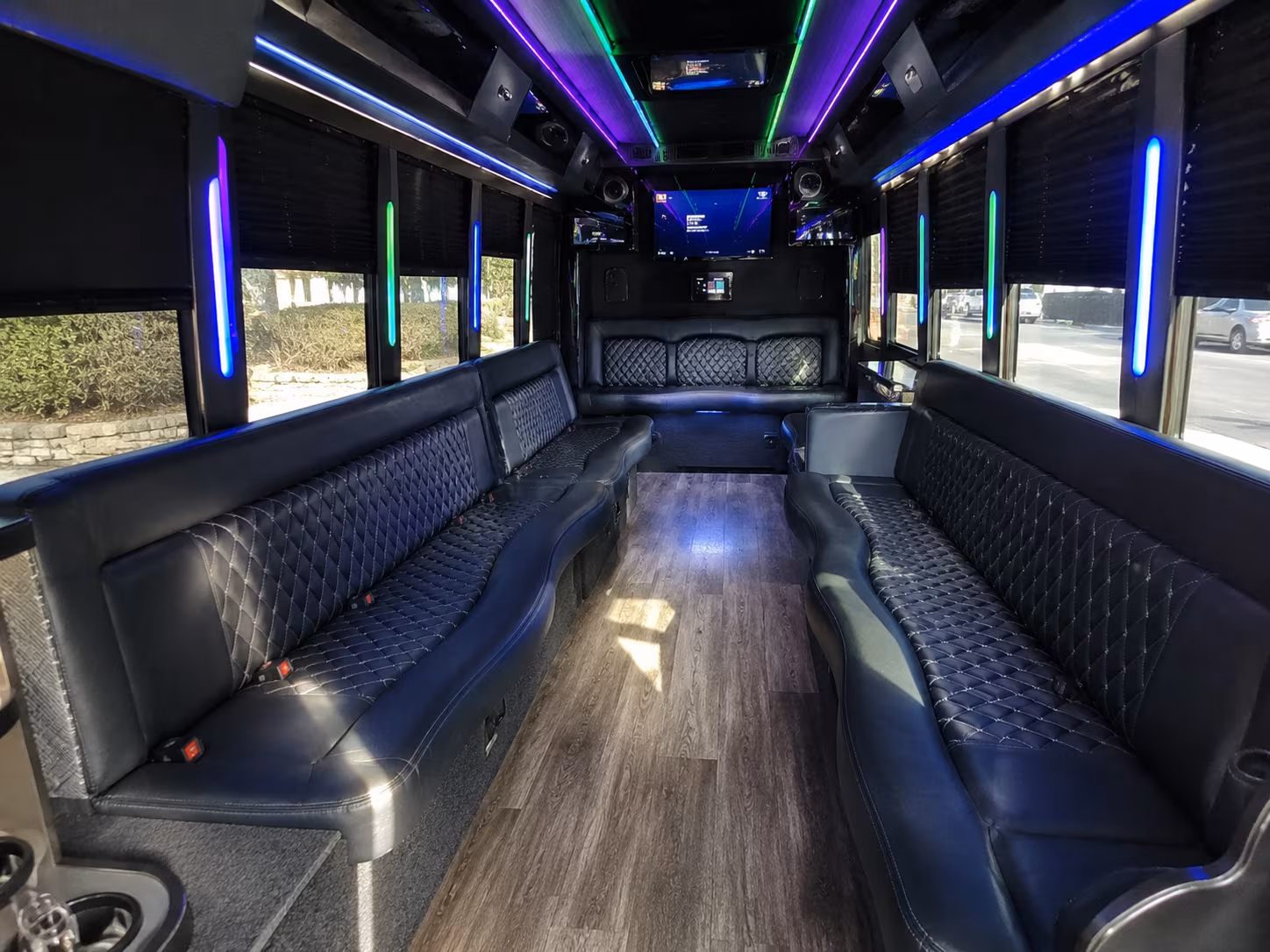 Hillsboro Concert & Music Festival Transportation party bus interior