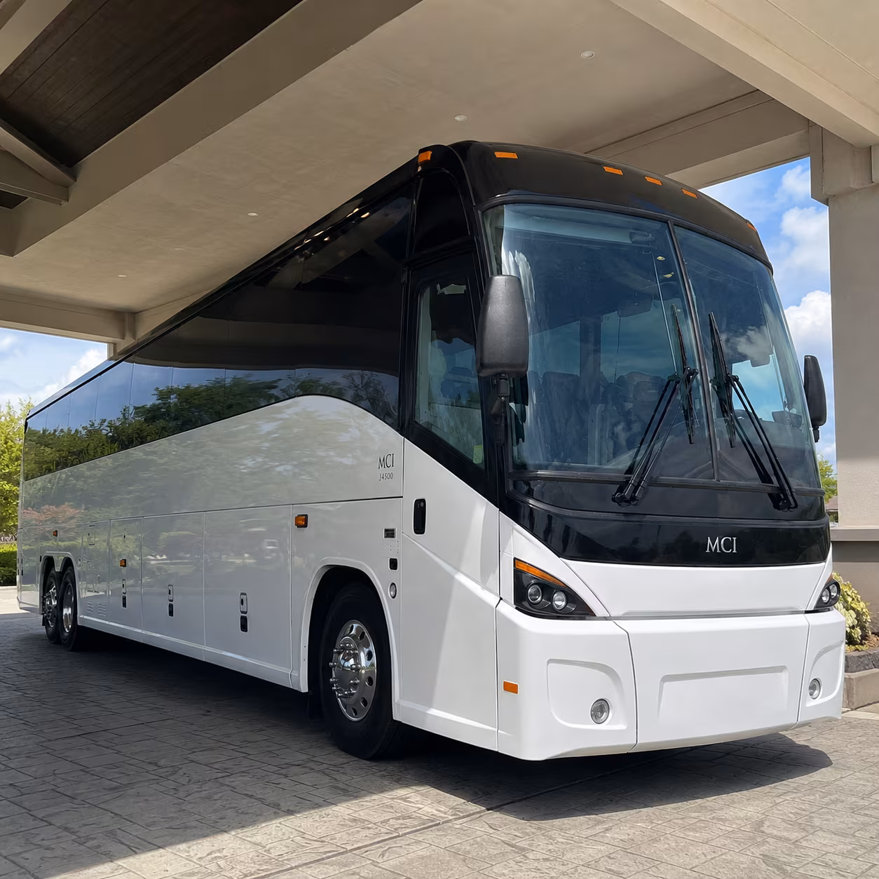 Hillsboro Corporate Transportation party bus exterior