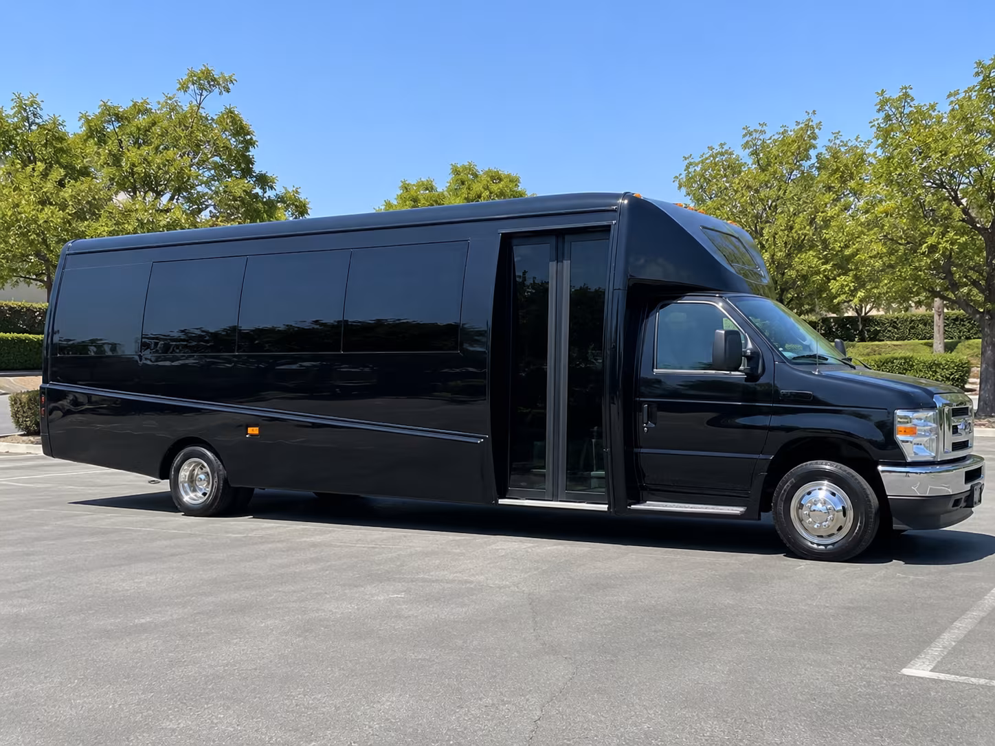 Hillsboro Corporate Transportation party bus exterior