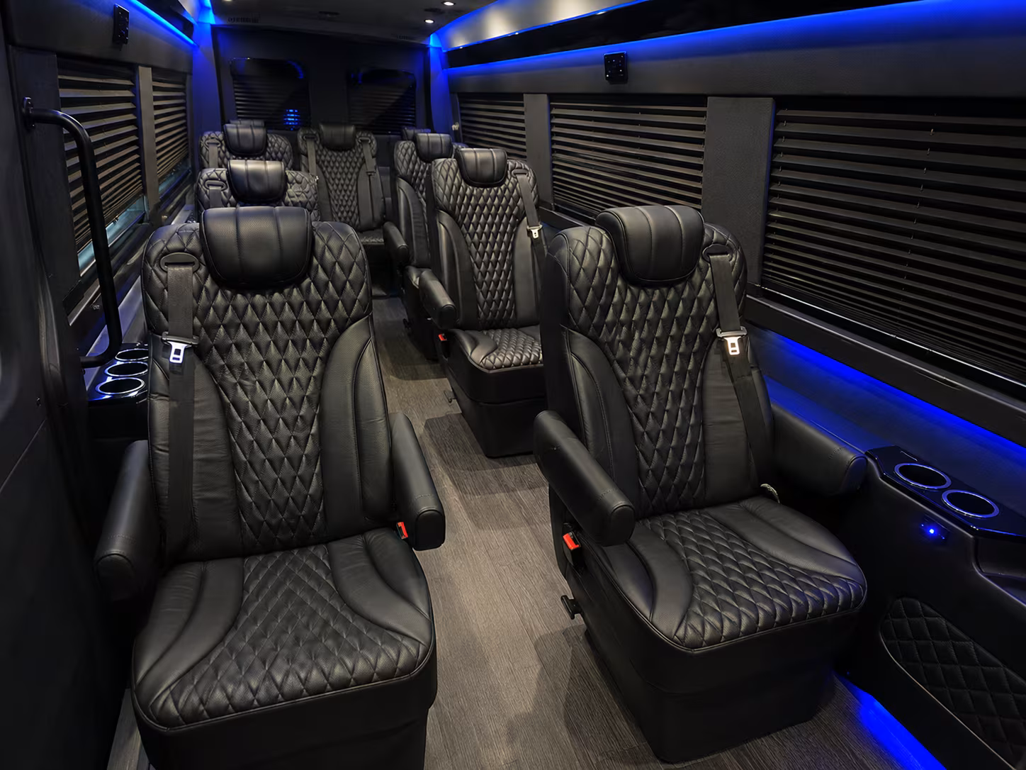 Hillsboro School Event Transportation party bus interior