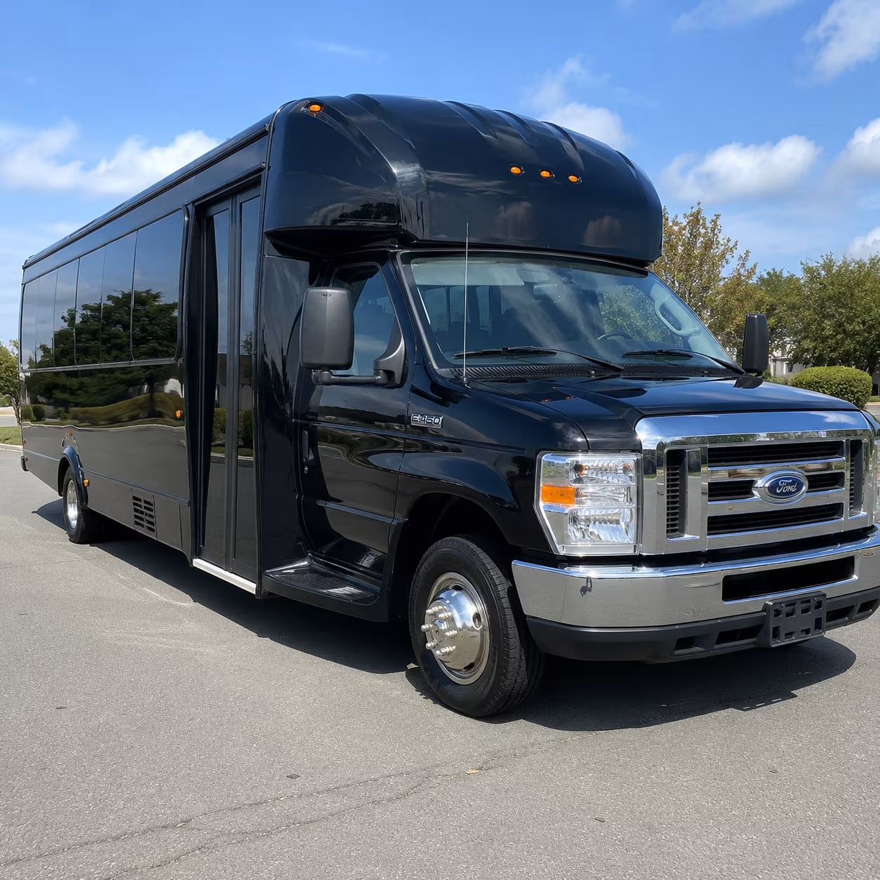 Hillsboro Sporting Event Transportation party bus exterior