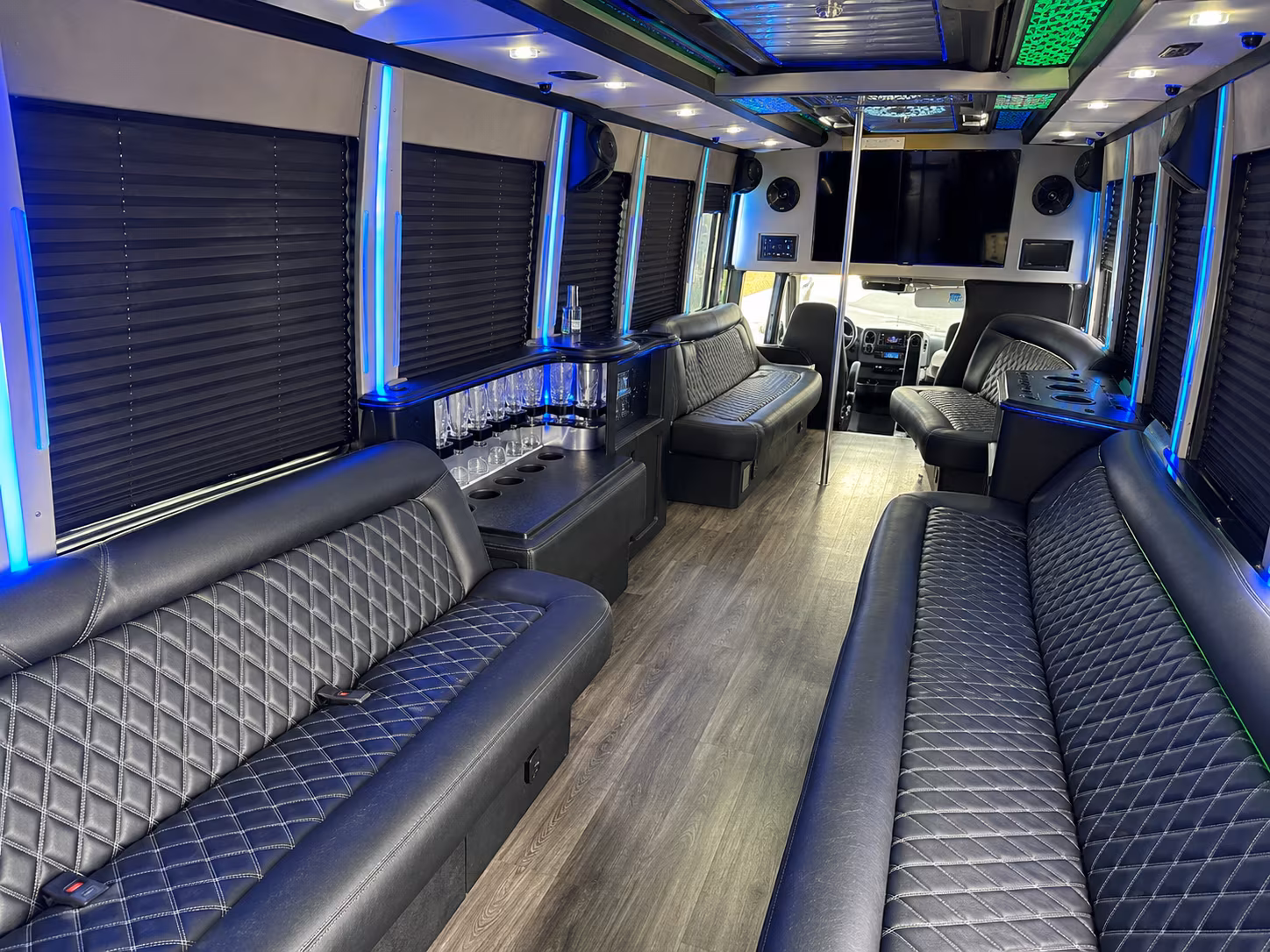 Hillsboro Wedding Transportation party bus exterior