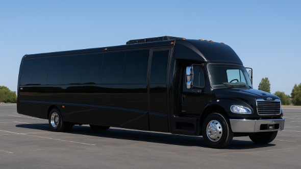 Exterior of Charter Bus Company Tigard's 28 Passenger Party Bus in Tigard