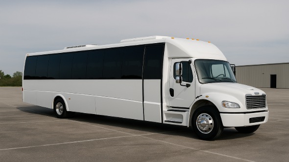 Exterior of Charter Bus Company Beaverton's 30 Passenger Party Bus in Beaverton