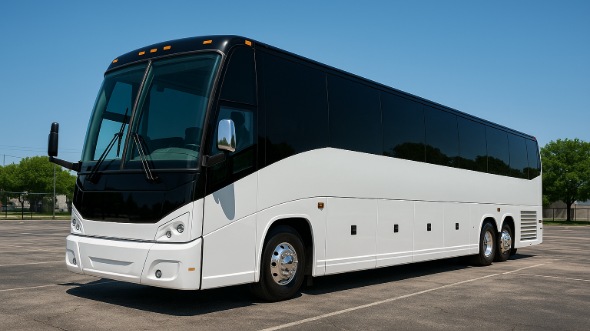 Exterior of Charter Bus Company Hillsboro's 45 Passenger Charter Bus in Hillsboro