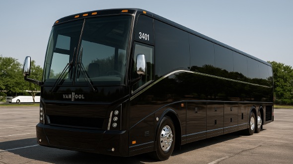 Exterior of Charter Bus Company Hillsboro's 47 Passenger Charter Bus in Hillsboro