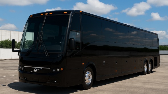 Exterior of Charter Bus Company Hillsboro's 48 Passenger Charter Bus in Hillsboro