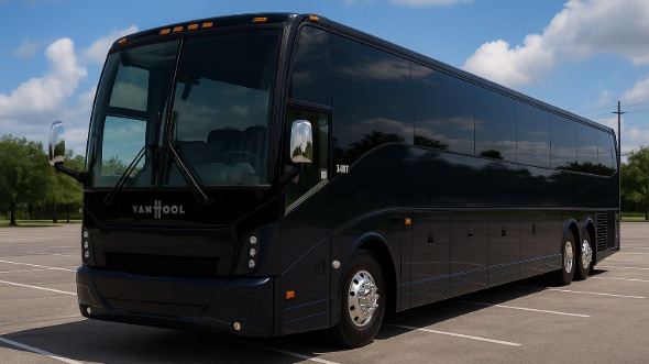 Exterior of Charter Bus Company Hillsboro's 51 Passenger Charter Bus in Hillsboro